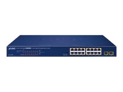 Planet GSW-1820HP - Switch - 16 x 10/100/1000 (PoE+), Ansicht 2