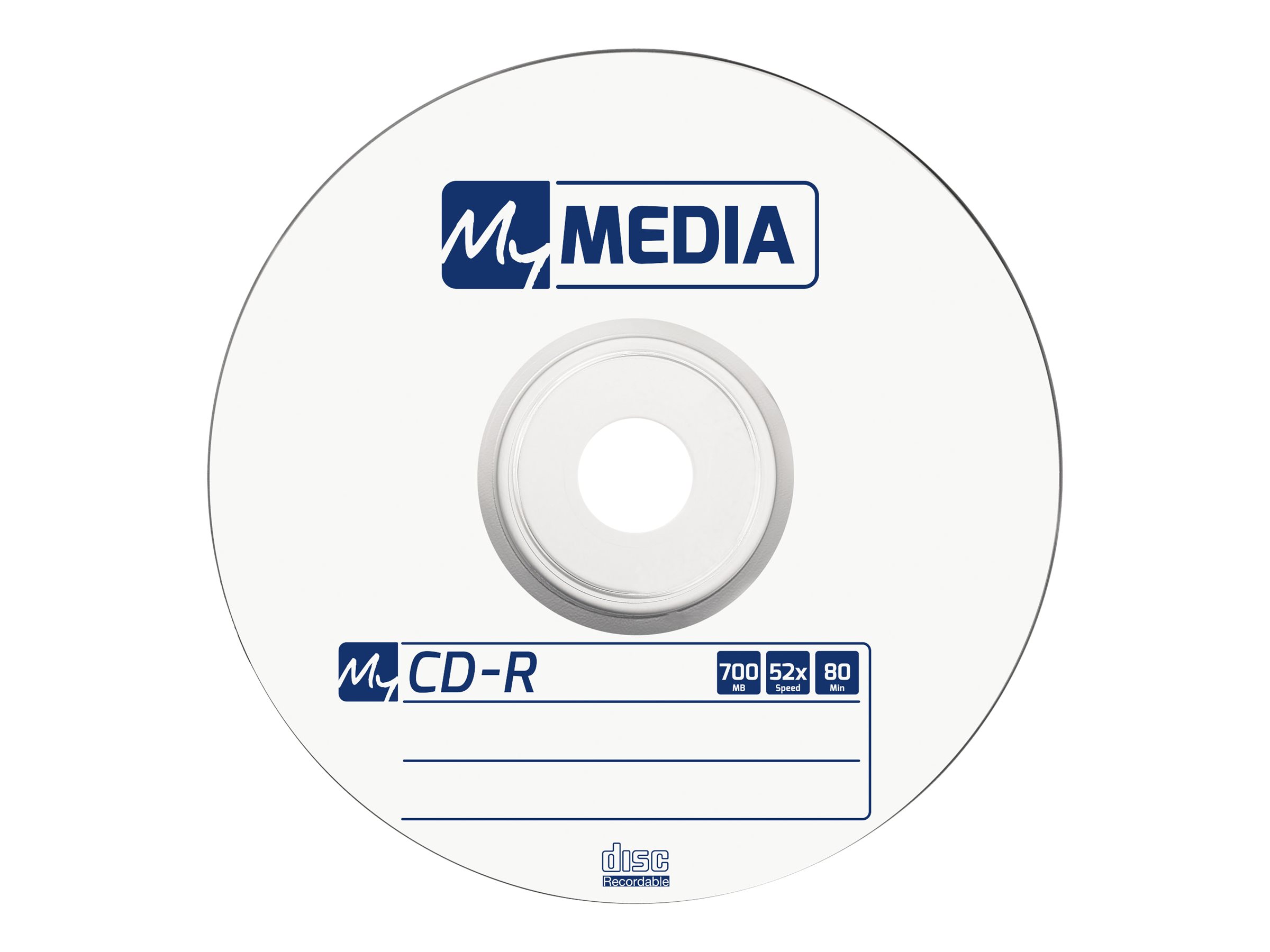 Verbatim MyMedia - 50 x CD-R - 700 MB (80 Min) 52x - Matt Silver, Ansicht 4
