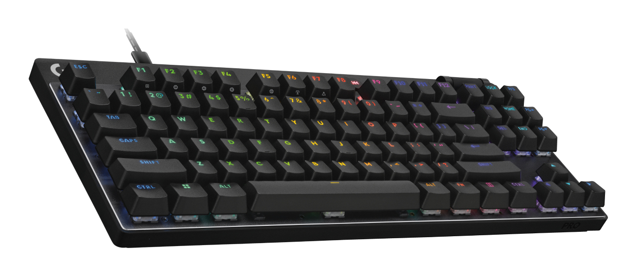 Logitech G PRO X RAPID - Tastatur - TKL - Hintergrundbeleuchtung - USB - TL: Nordisch, QWERTY - Schwarz, Ansicht 4