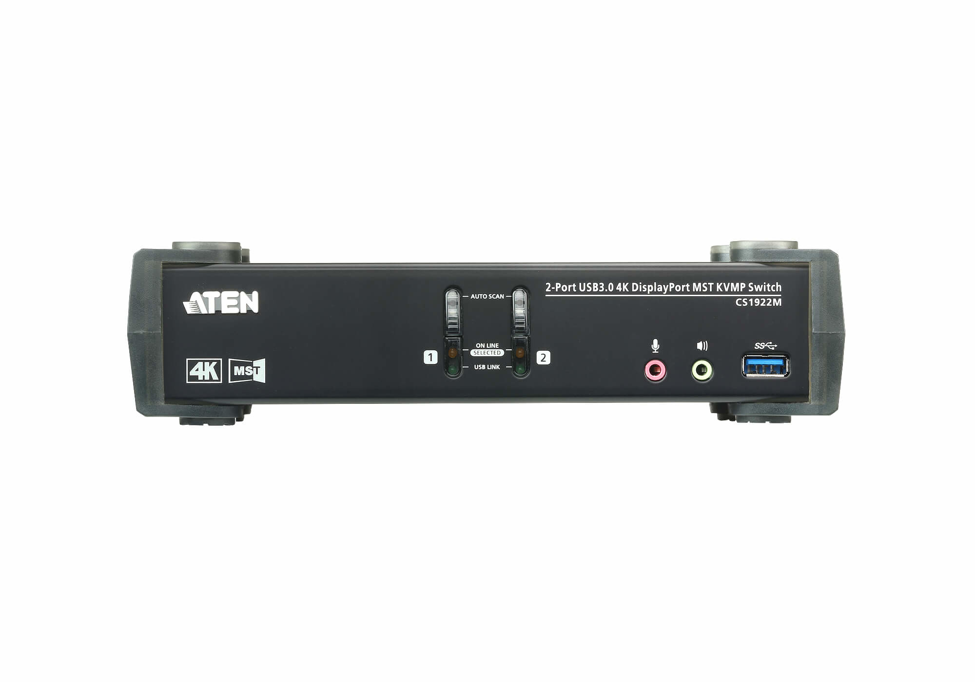 ATEN CS1922M - KVM-/Audio-/USB-Switch - 2 x KVM/Audio/USB, Ansicht 3