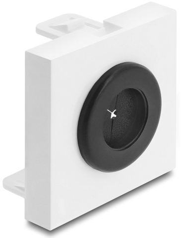 Delock Easy 45 - Einrastmodul - cable bushing, round, diameter 16 mm, Ansicht 4
