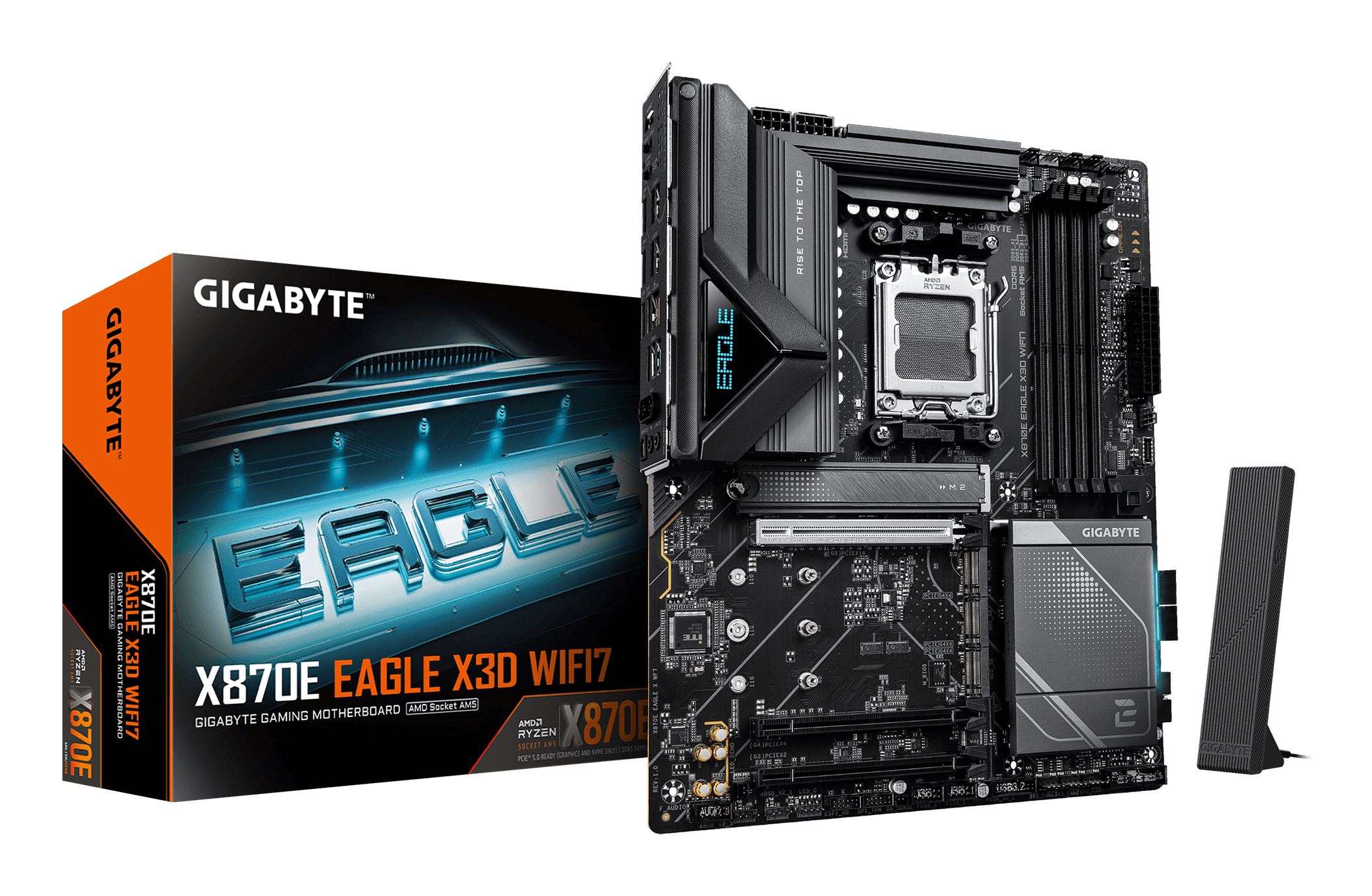 Gigabyte X870E Eagle X WF7 AM5 - Mainboard - AMD Sockel AM5 (Ryzen Zen4), Ansicht 4
