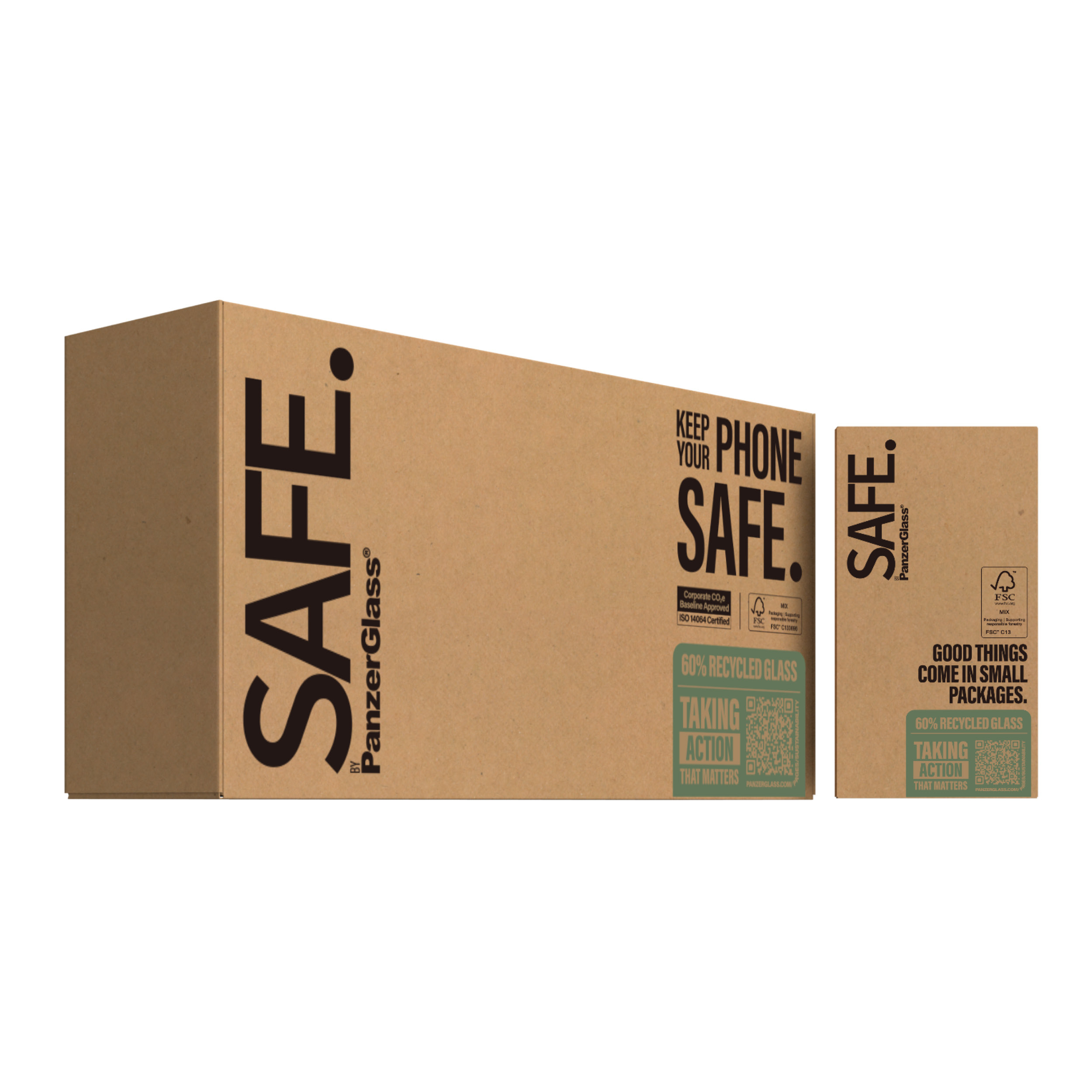 PanzerGlass SAFE. by PanzerGlass - Bildschirmschutz für Apple iPhone 15 & 16 - Glas - mit Sichtschutzfilter (50er Pack), Ansicht 2