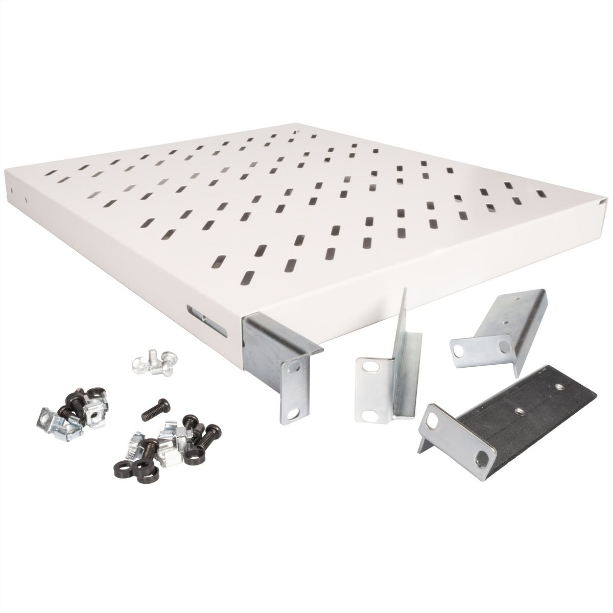 ROLINE 19 Zoll Fachboden 1 HE 500 T 50 kg grau, Ansicht 4