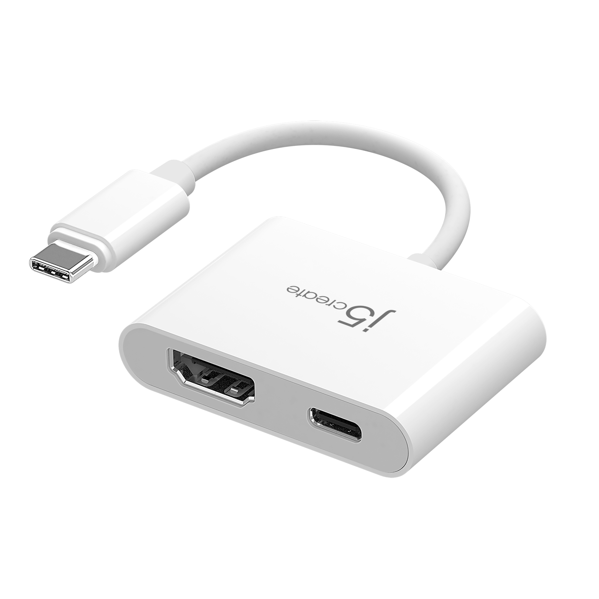j5create JCA152 - Videoadapter - 24 pin USB-C männlich zu HDMI, 24 pin USB-C weiblich - 8.2 cm - 4K Unterstützung, 100 W, Ansicht 2