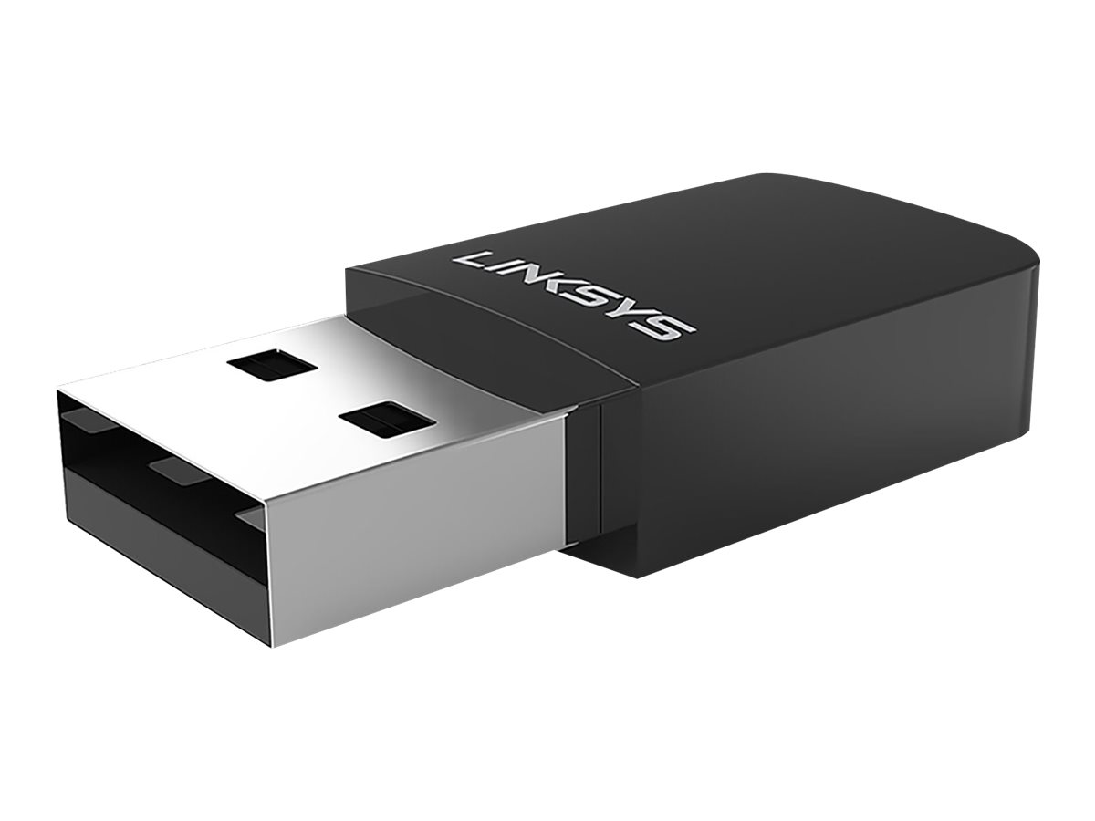 Linksys Next-Gen AC MU-MIMO USB Adapter - Netzwerkadapter - USB 2.0 - 802.11ac