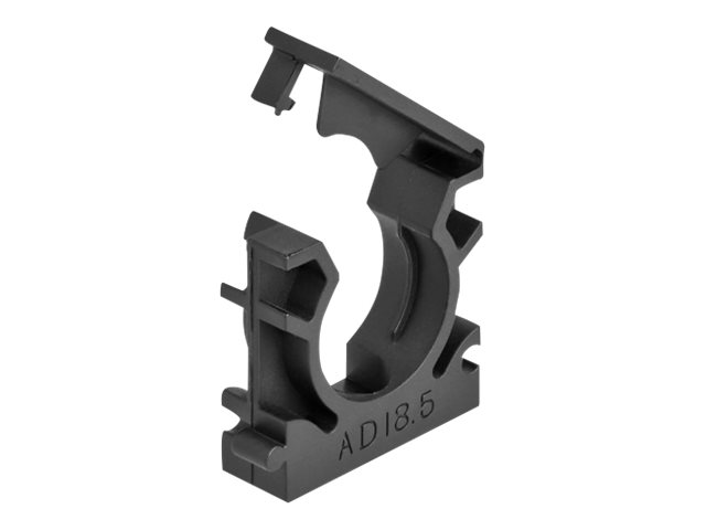 Delock Kabelhalter - mit Sicherungsclip 185 mm - Schwarz (Packung mit 8)
