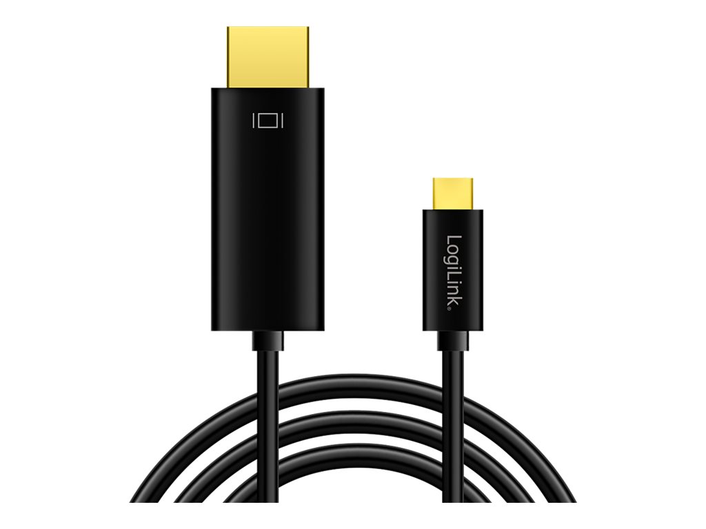 LogiLink Adapterkabel - 24 pin USB-C männlich zu HDMI männlich