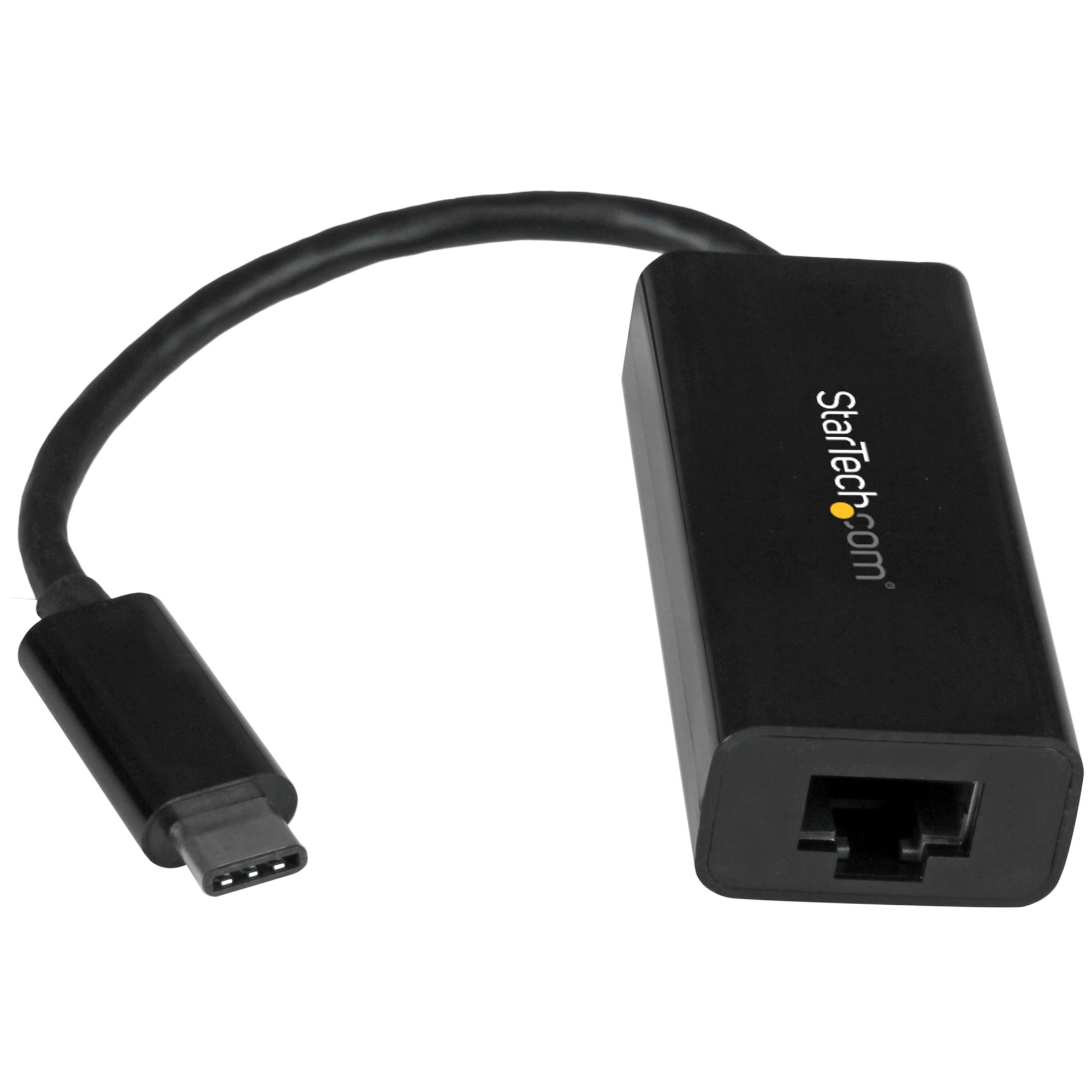 StarTech.com USB-C auf Gigabit-Ethernet-Adapter - Schwarz - USB 3.0 auf RJ45 LAN-Netzwerkadapter - USB-Typ-C auf Ethernet, Kabelgebunden, USB, Ethernet, 5000 Mbit/s, Schwarz