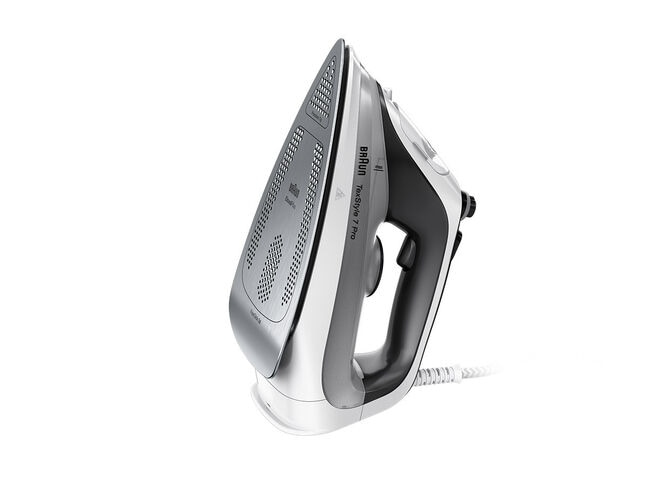 Braun TexStyle 7 Pro SI7149WB - Trocken- & Dampfbügeleisen - EloxalPlus soleplate - 2,5 m - 220 g/min - Schwarz - Weiß, Ansicht 2