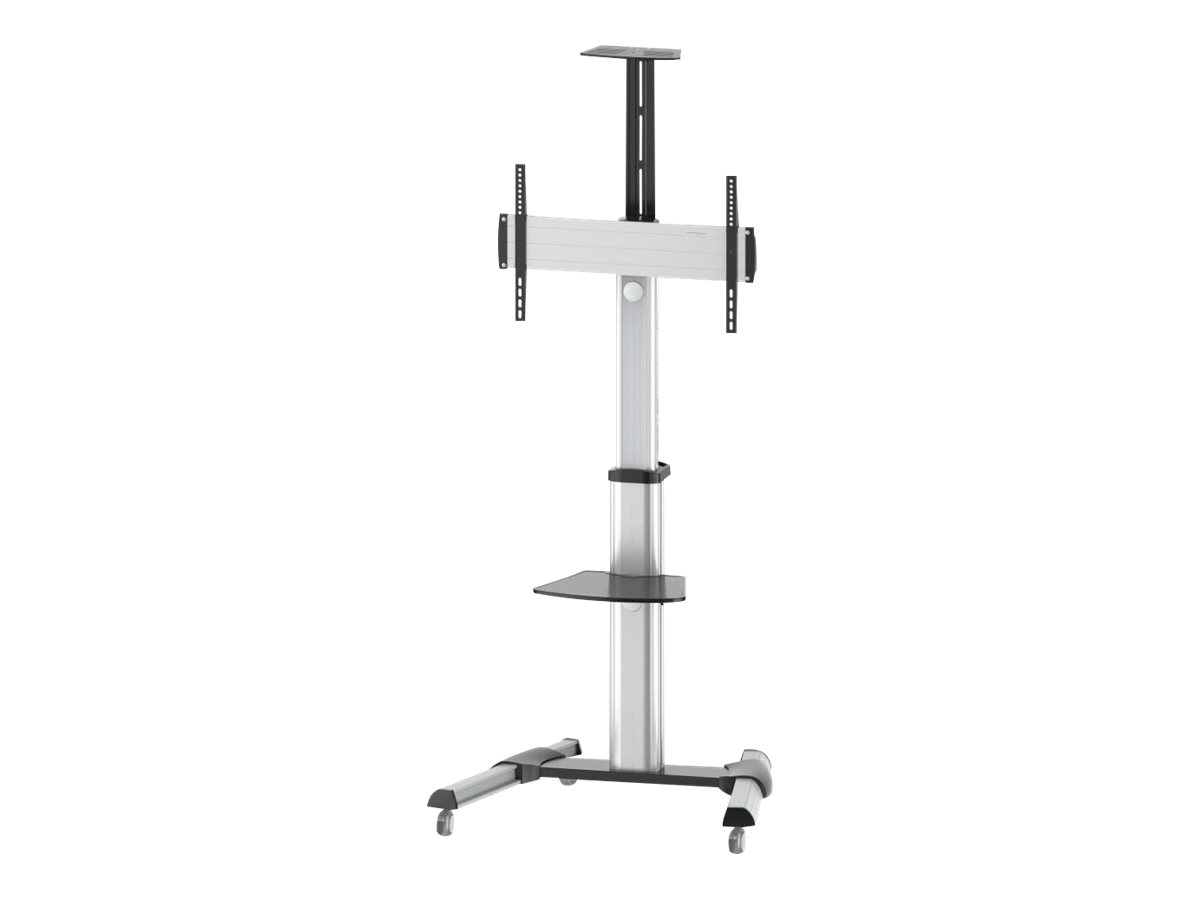 Techly Wagen - für Flachbildschirm - Silber - Bildschirmgröße: 94-177.8 cm (37-70), Ansicht 4