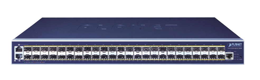 Planet GS-6320-46S2C4XR - Managed - L2/L3 - Gigabit Ethernet (10/100/1000) - Rack-Einbau - 1U