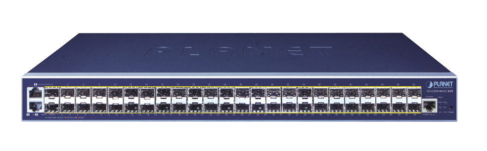 Planet GS-6320-46S2C4XR - Switch - L3 - managed - 46 x Gigabit SFP + 4 x 1 Gigabit/10 Gigabit SFP+ (Uplink), Ansicht 2