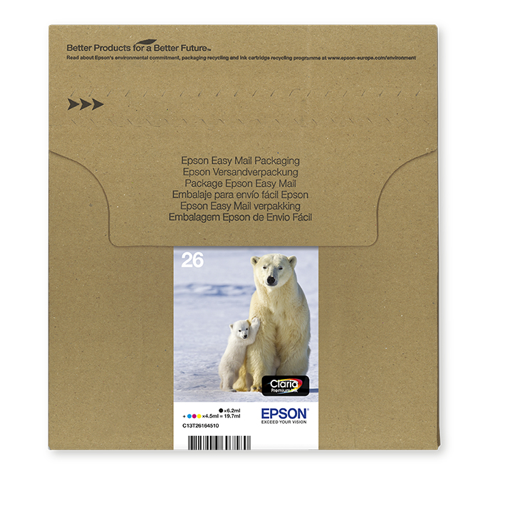 Epson 26 Multipack Easy Mail Packaging - 4er-Pack, Ansicht 4