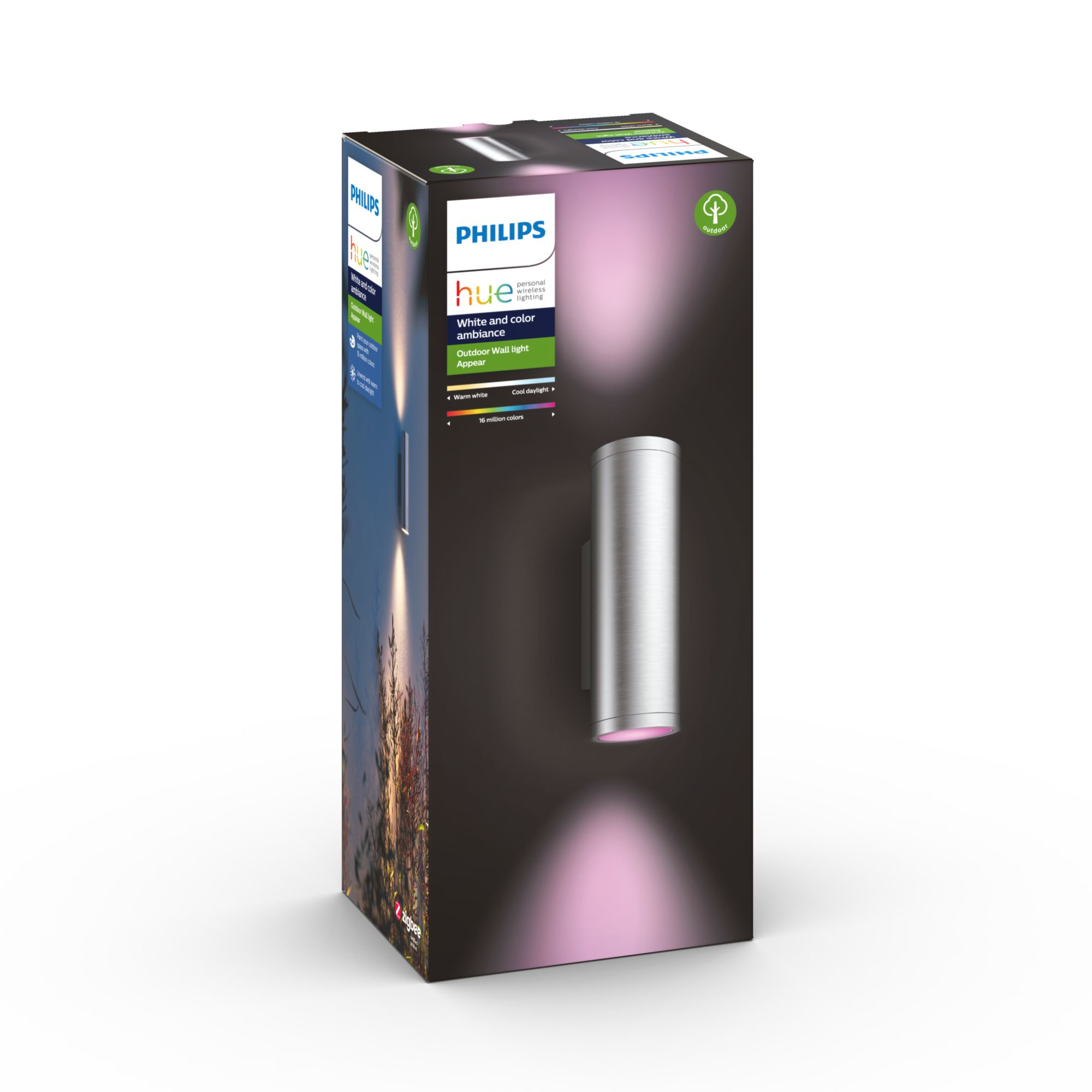 Philips Hue White and Color Ambiance Appear - Wandleuchte - LED x 2 - gesamt: 16 W (Entsprechung 98 W), Ansicht 2
