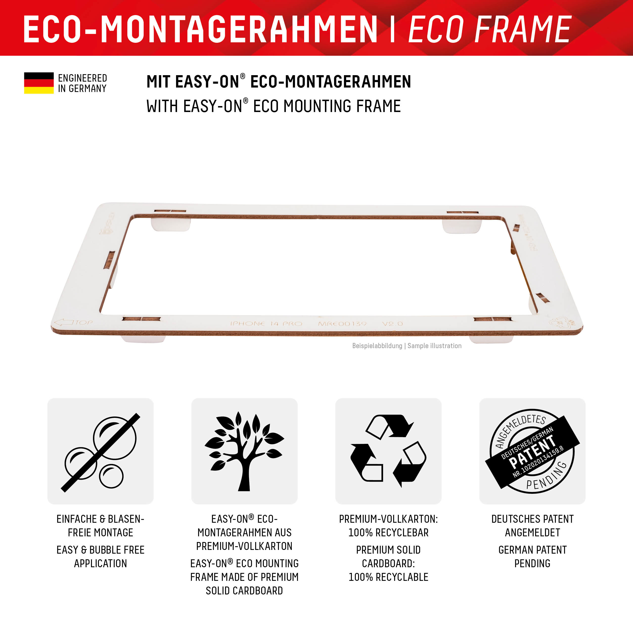 E.V.I. DISPLEX Real Glass - Bildschirmschutz für Handy, Ansicht 2