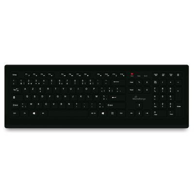 MEDIARANGE MROS101-BE - Volle Größe (100%) - Kabelgebunden - USB - Schwarz - TL: Belgisch, AZERTY, Ansicht 2