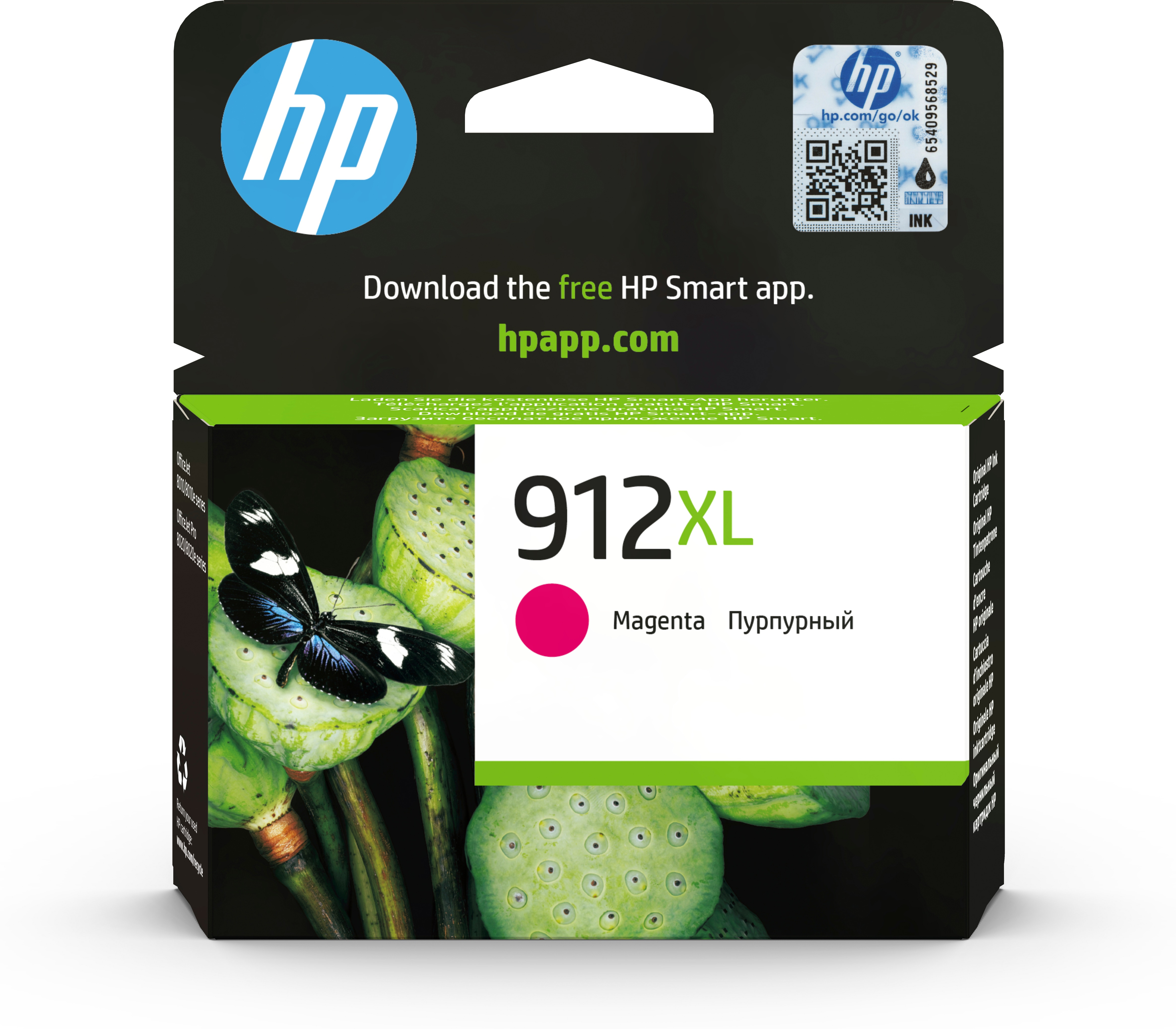 HP 912XL Magenta Original Druckerpatrone mit hoher Reichweite, Hohe (XL-) Ausbeute, Magenta, Tinte auf Pigmentbasis, 10,4 ml, 1 Stück(e), 825 Seiten