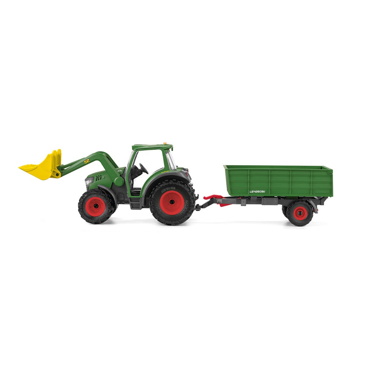 Schleich FARM WORLD Traktor mit Anhänger - Traktor - 3 Jahr(e) - Schwarz - Grün - Rot - Gelb, Ansicht 2