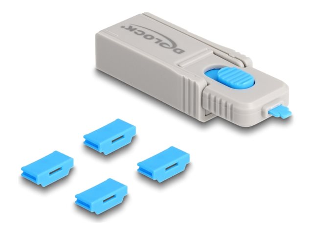 Delock Set HDMI-Portblocker - Grau, Blau