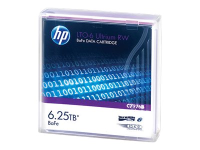 Hewlett Packard Enterprise (HPE) HPE LTO-6 Ultrium 2.5TB , 6.25TB BaFe RW NO LABEL