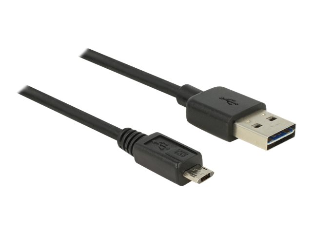 Delock Easy - USB-Kabel - USB (M) umkehrbar zu Micro-USB Typ B (M)
