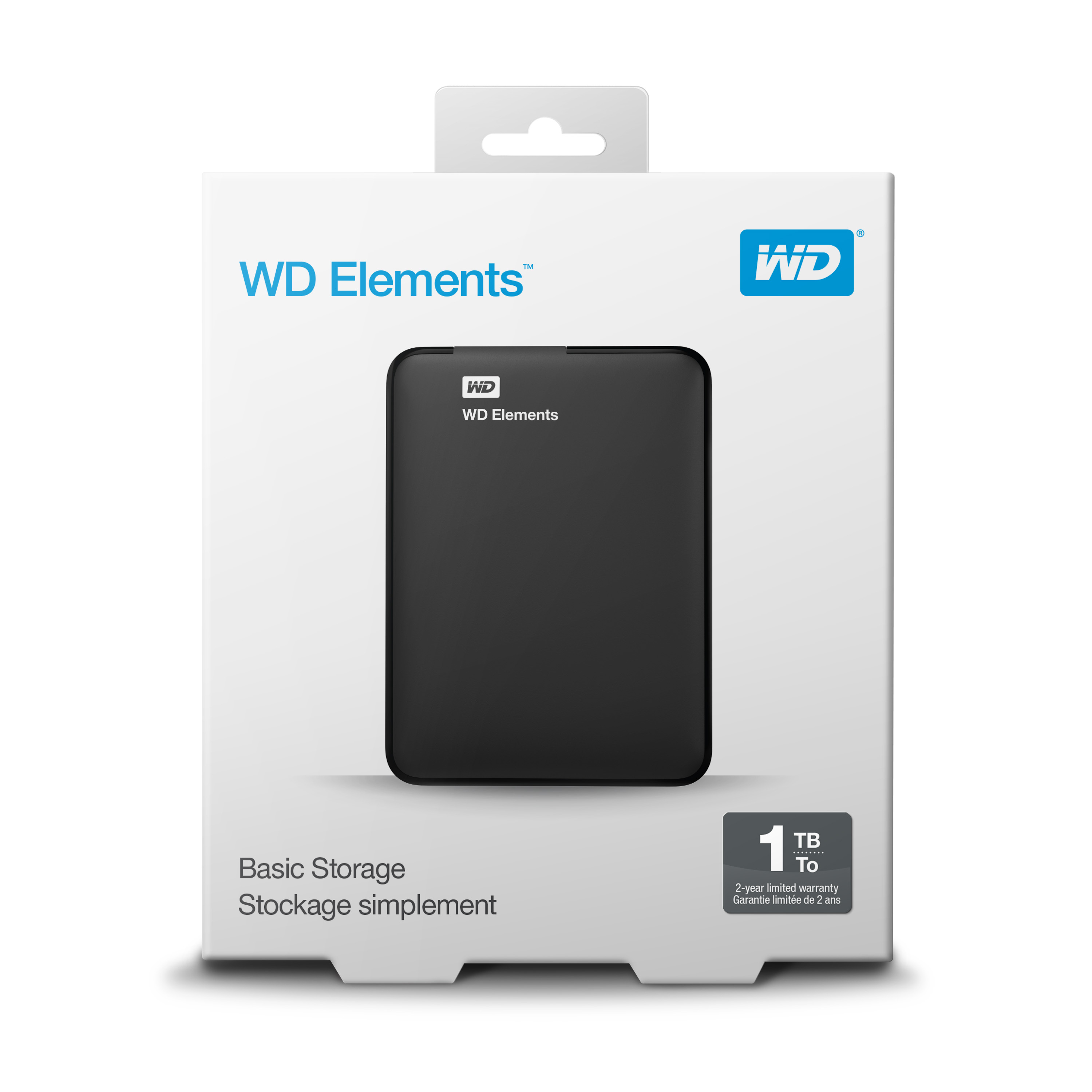 WD Elements Portable WDBUZG0010BBK - Festplatte - 1 TB - extern (tragbar), Ansicht 4
