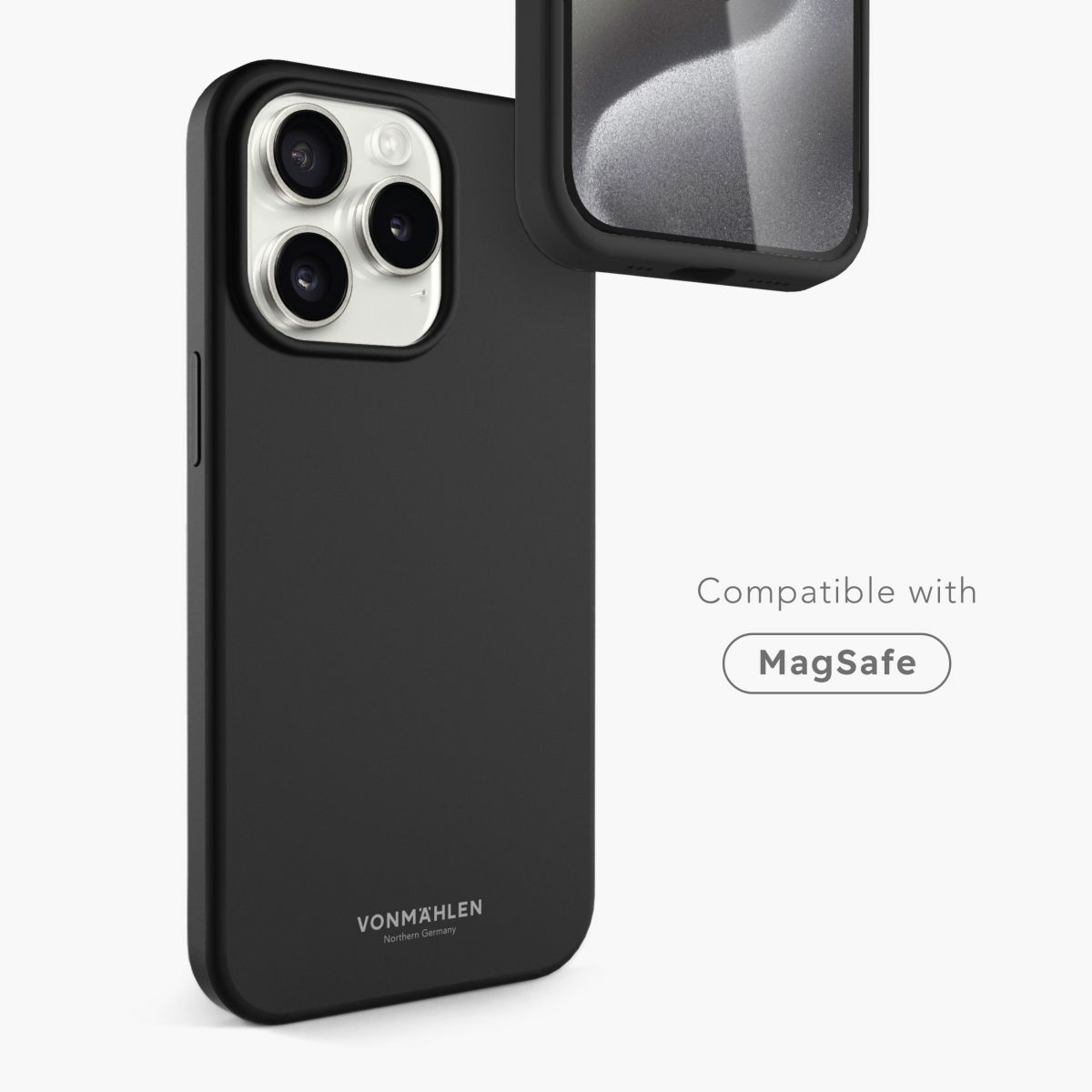 Vonmählen Eco Silicone for iPhone 15 Pro Black, Ansicht 4