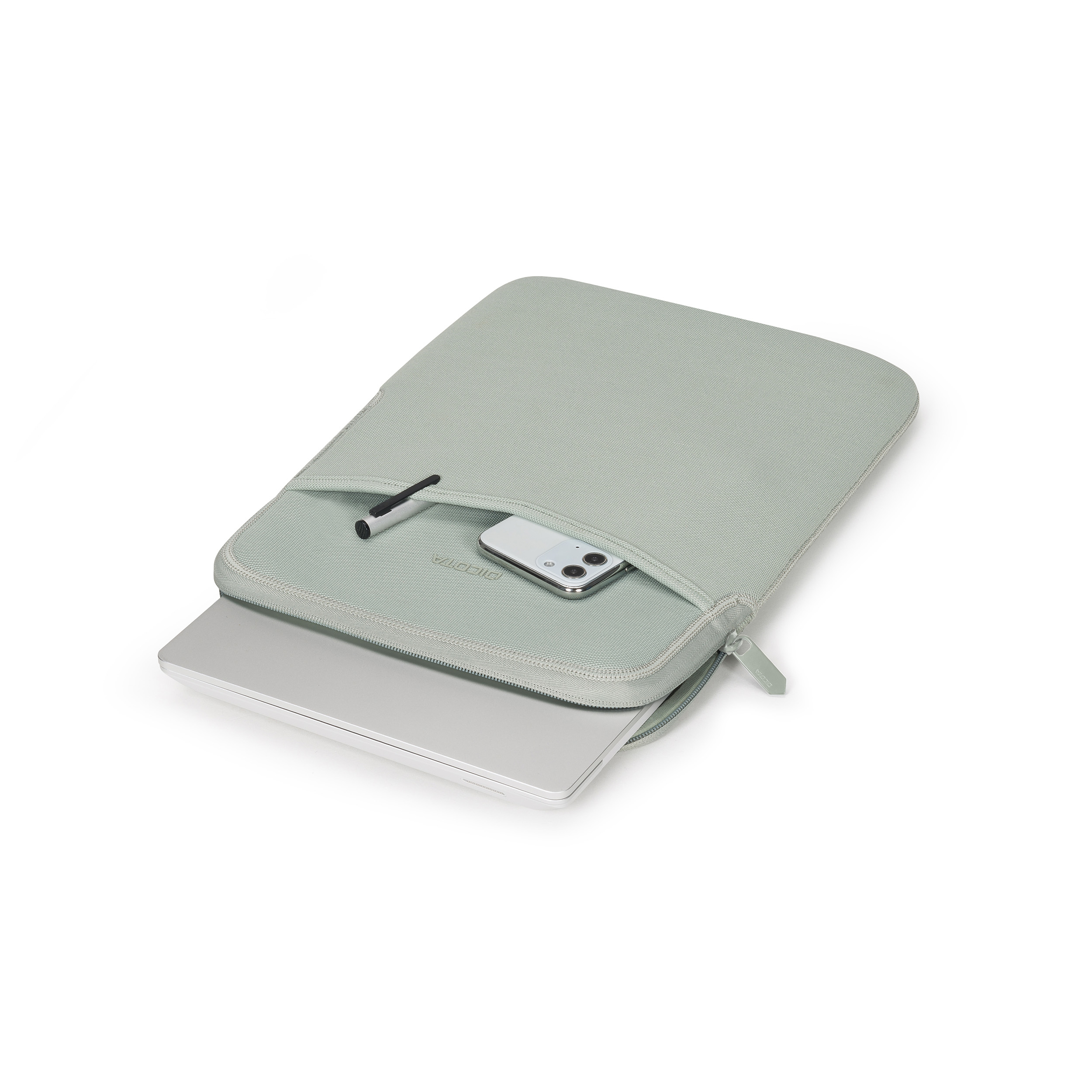 Dicota Eco SLIM L - Notebook-Hülle - Silver Sage, Ansicht 2