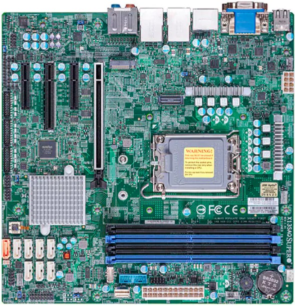 Supermicro X13SAQ Micro ATX Alder Lake-S Q670E LGA1700.1 PCI - Intel Sockel 1700 (Core i) - Micro/Mini/Flex-ATX