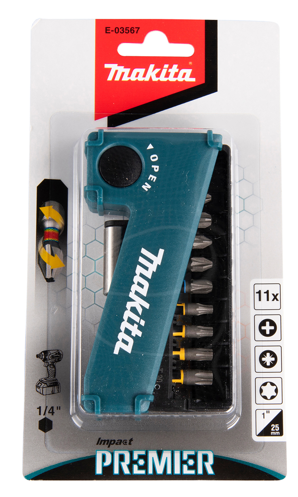 Makita Impact Premier - Schraubenziehersatz - 11 Stücke, Ansicht 4