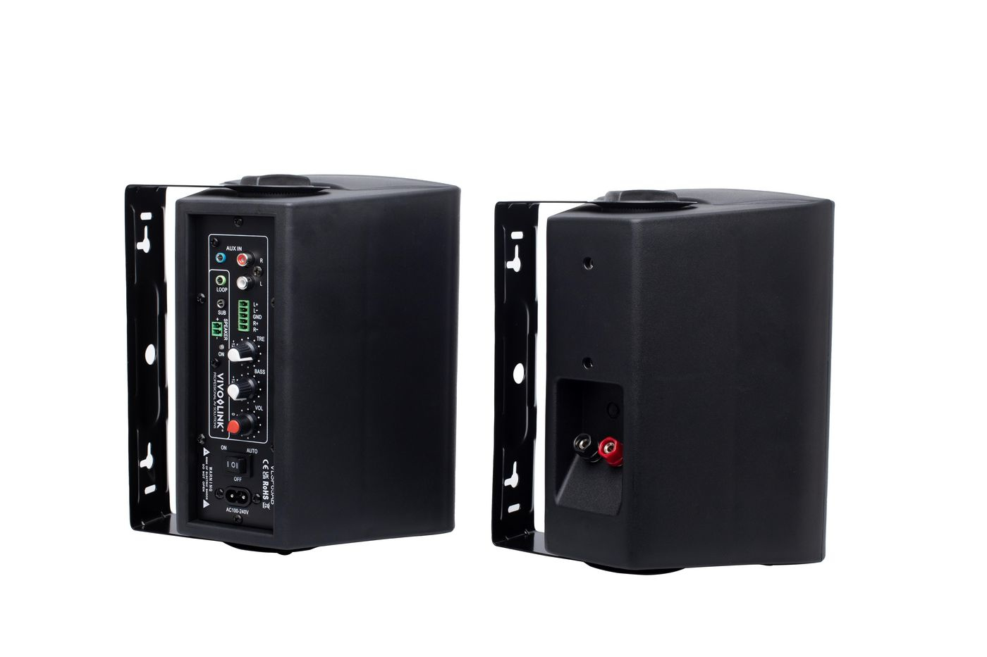 VivoLink VLSP65AB - 2-Wege - 2.0 Kanäle - Kabelgebunden - 60 W - 45 - 20000 Hz - Schwarz, Ansicht 2
