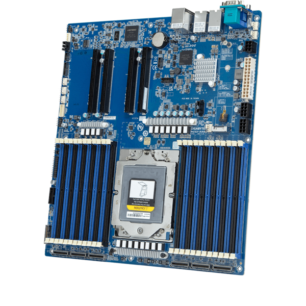 Gigabyte MZ33-AR0 - 1.0 - Motherboard - E-ATX EPYC 9004 Series - LGA6096 Socket, Ansicht 2