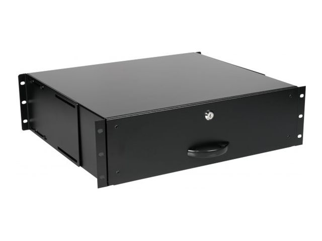 Equip Rack-Schublade - verriegelbar - Schwarz, RAL 9005 - 3U - 48.3 cm (19")