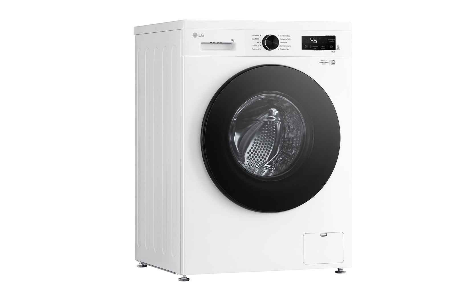 LG F4WB309Y, Frontlader, 9 kg, B, 75 dB, 1400 RPM, A, Ansicht 3
