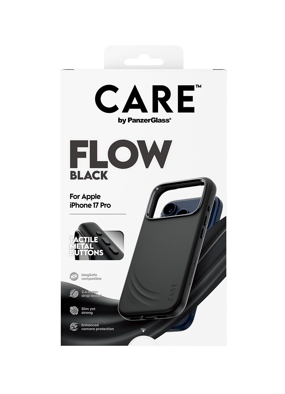 PanzerGlass CARE by Feature Flow Case Black w. MagSafe iPhone 17 Pro - Apple - iPhone 17 Pro, Ansicht 3