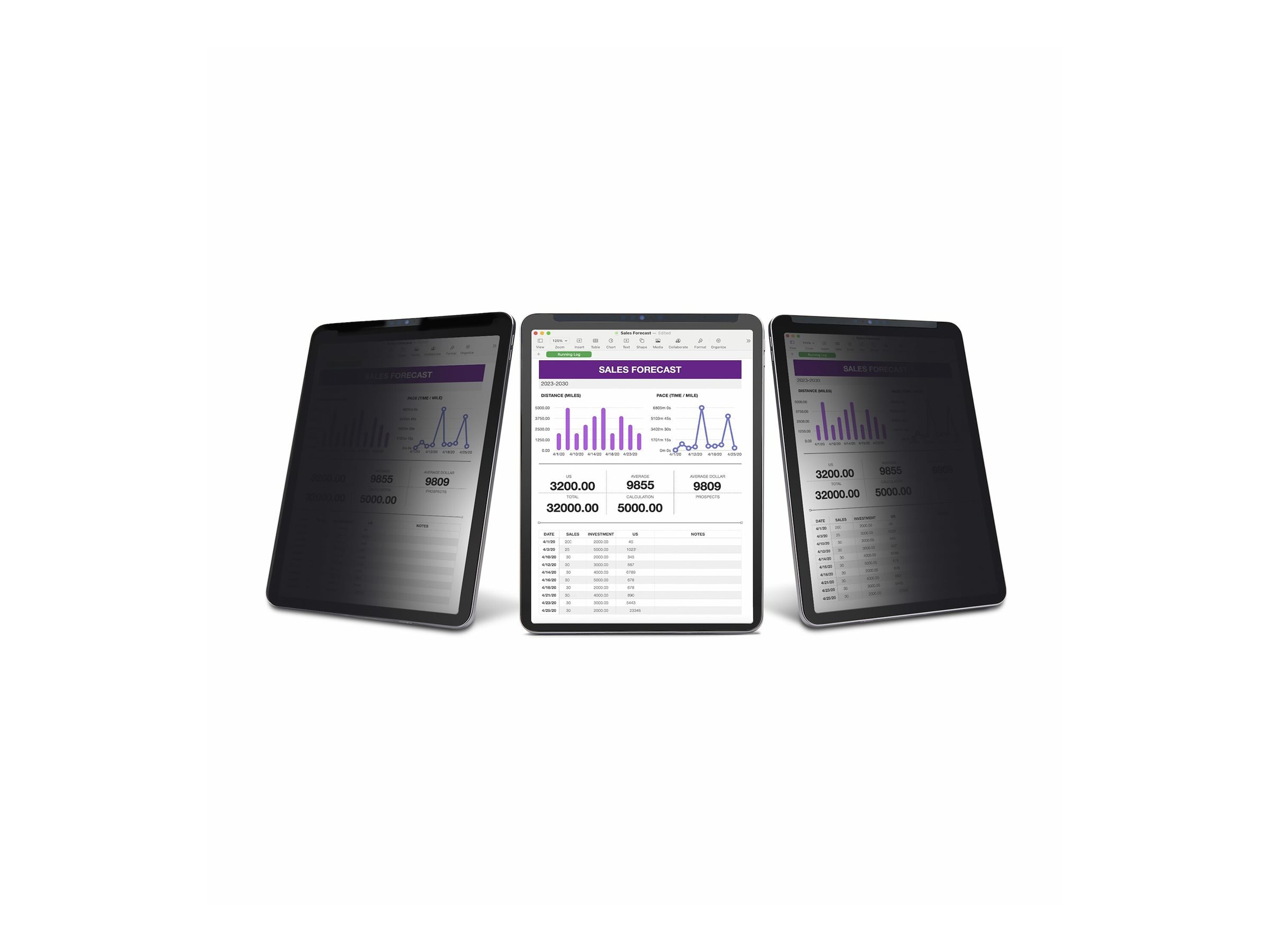 StarTech.com Bildschirmschutz für Tablet - for portrait/landscape, touch-enabled, +/-30° view, blocks up to 51% blue, Ansicht 4