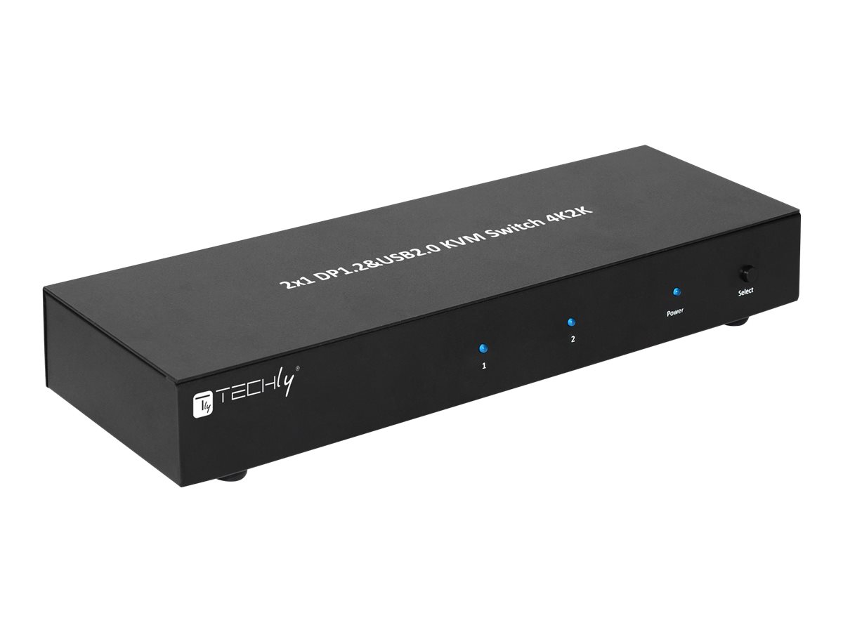 Techly 2-Port DisplayPort1.2 Dual-Monitor KVM Switch, Ansicht 4