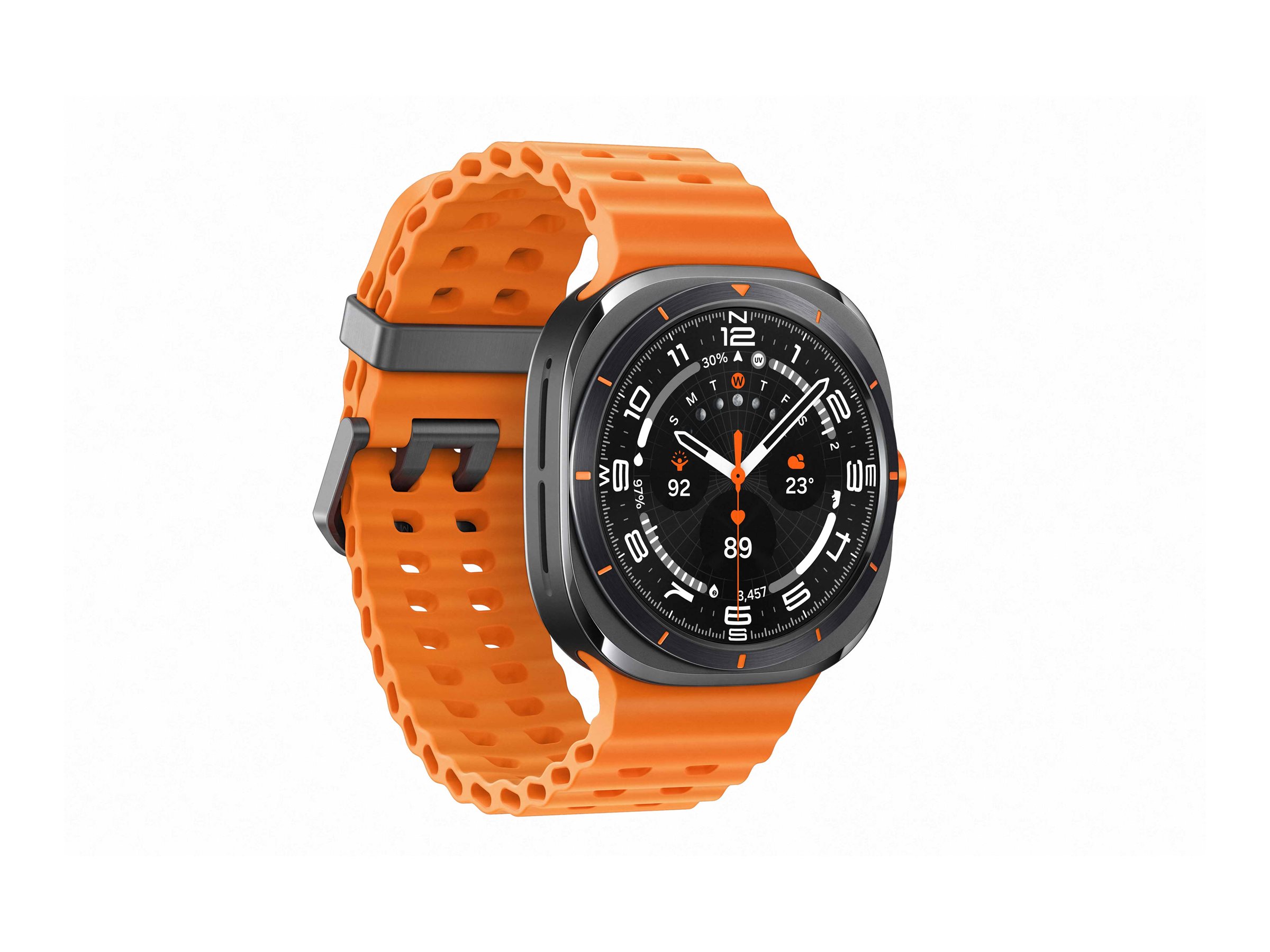 Samsung Galaxy Watch Ultra - 47 mm - titanfarben grau - intelligente Uhr mit Marineband - Orange - S/M/L - 3.73 cm, Ansicht 5