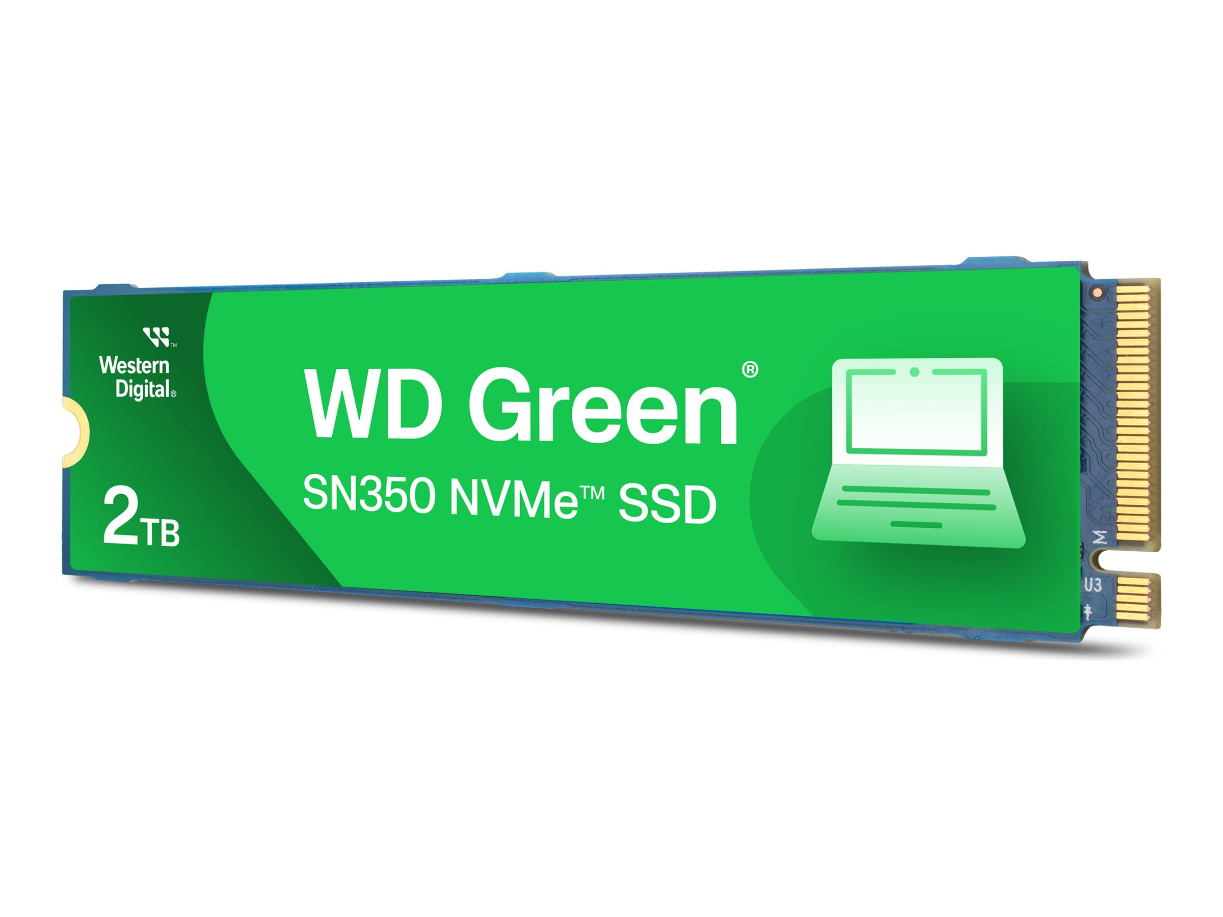 WD Green SN350 NVMe SSD WDS200T3G0C - SSD - 2 TB - intern - M.2 2280 - PCIe 3.0 x4 (NVMe), Ansicht 3