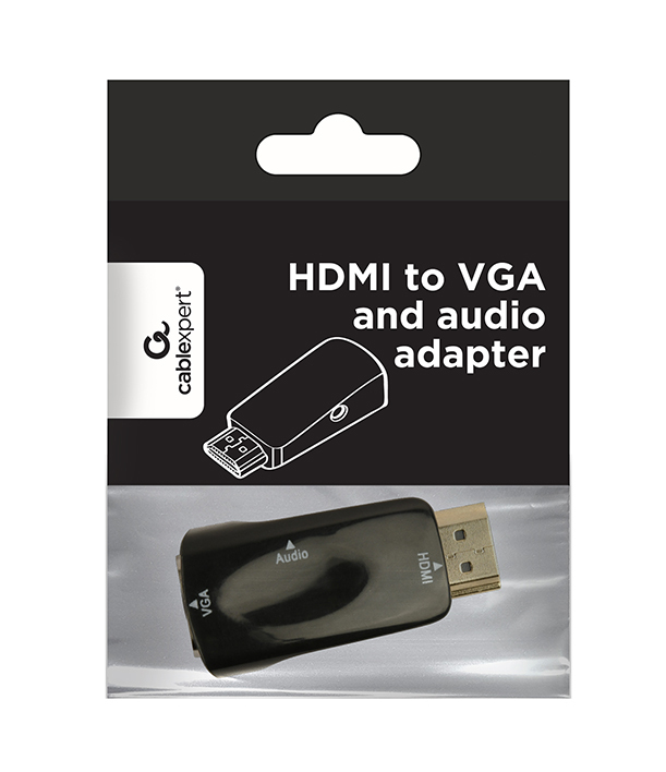 Gembird Cablexpert - Videokonverter - HDMI - VGA - Schwarz, Ansicht 4