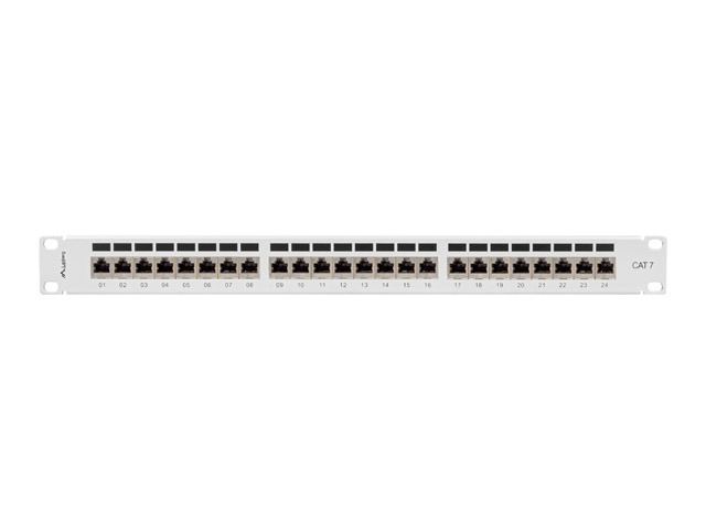 Lanberg PPS7-1024-S - Cat7 - F/UTP (FTP) - Grau - ABS - Metall - Rackeinbau - 1U, Ansicht 2