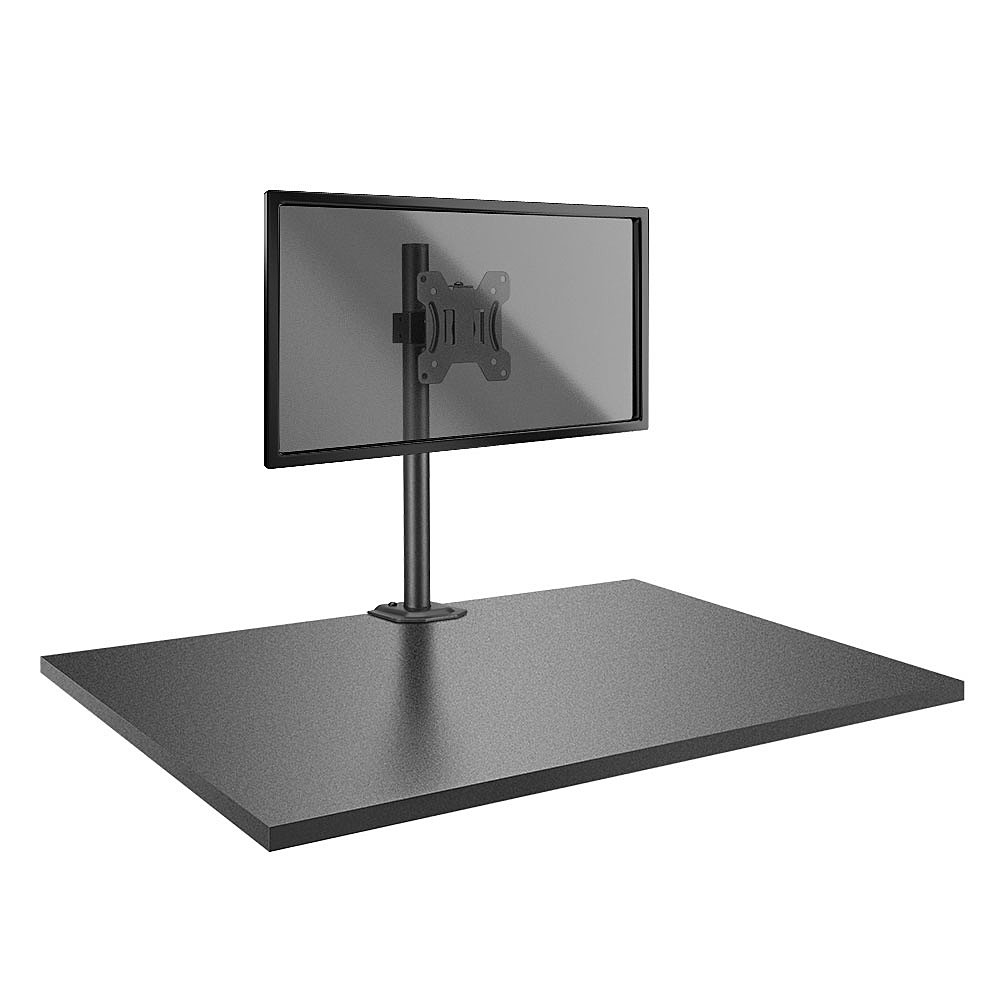 Lindy Single Display Short Bracket w/ Pole & Desk Clamp - Befestigungskit - einstellbarer Arm - für Monitor - Stahl, Ansicht 4