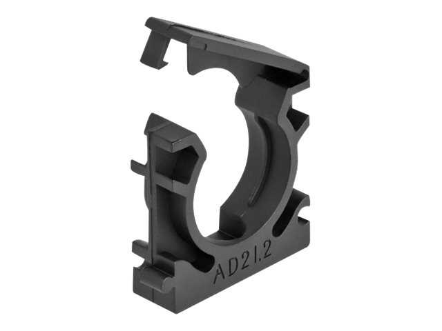 Delock Kabelhalter - mit Sicherungsclip 212 mm - Schwarz (Packung mit 4)