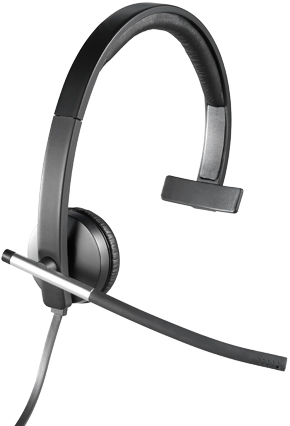 Logitech H650e Monophon Kopfband Schwarz - Grau Headset