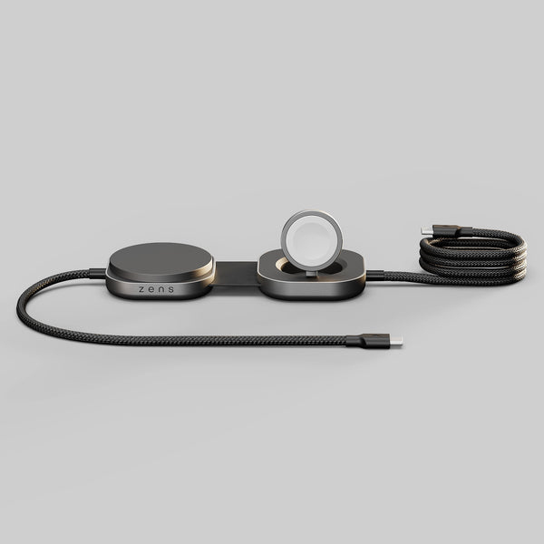 Zens Pro 3 - Kabelloses Ladegerät - 140 Watt - 3 Ausgabeanschlussstellen (24 pin USB-C, magnetisch), Ansicht 3