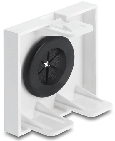 Delock Easy 45 - Einrastmodul - cable bushing, round, diameter 16 mm, Ansicht 3