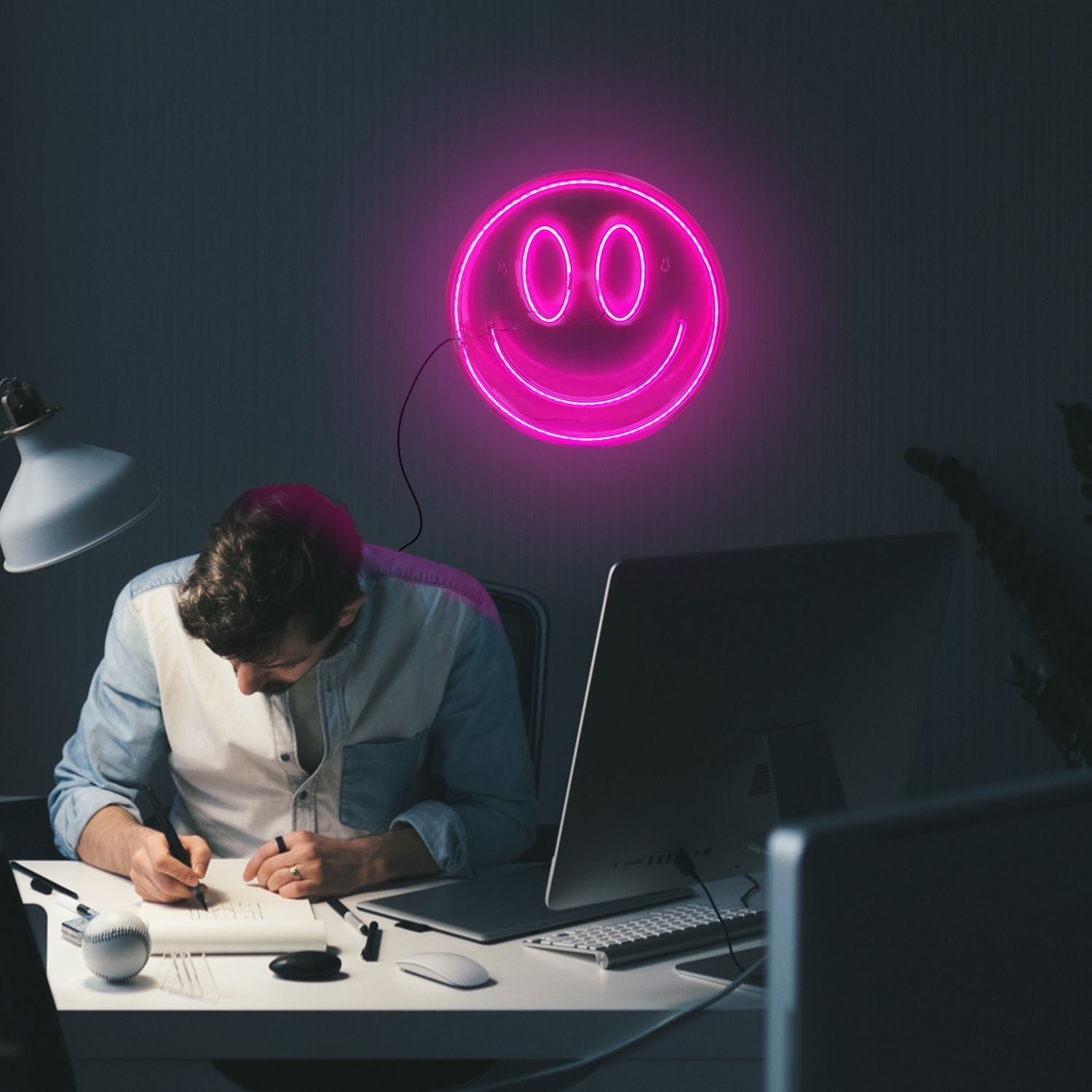 Mad Monkey Smiley Face Lampe, Ansicht 4