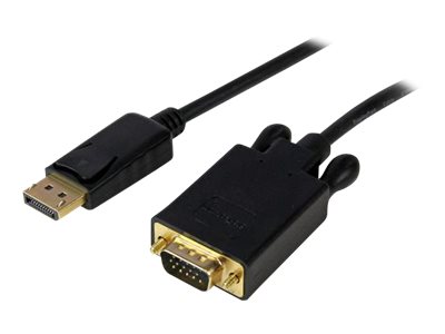 StarTech.com 3ft DisplayPort to VGA Adapter Cable - 1920x1200 - Active DisplayPort (DP) Computer or Laptop to VGA Monitor or TV Display (DP2VGAMM3B) - Adapterkabel - DisplayPort (M) eingerastet zu HD-15 (VGA) (M) - DisplayPort 1.2