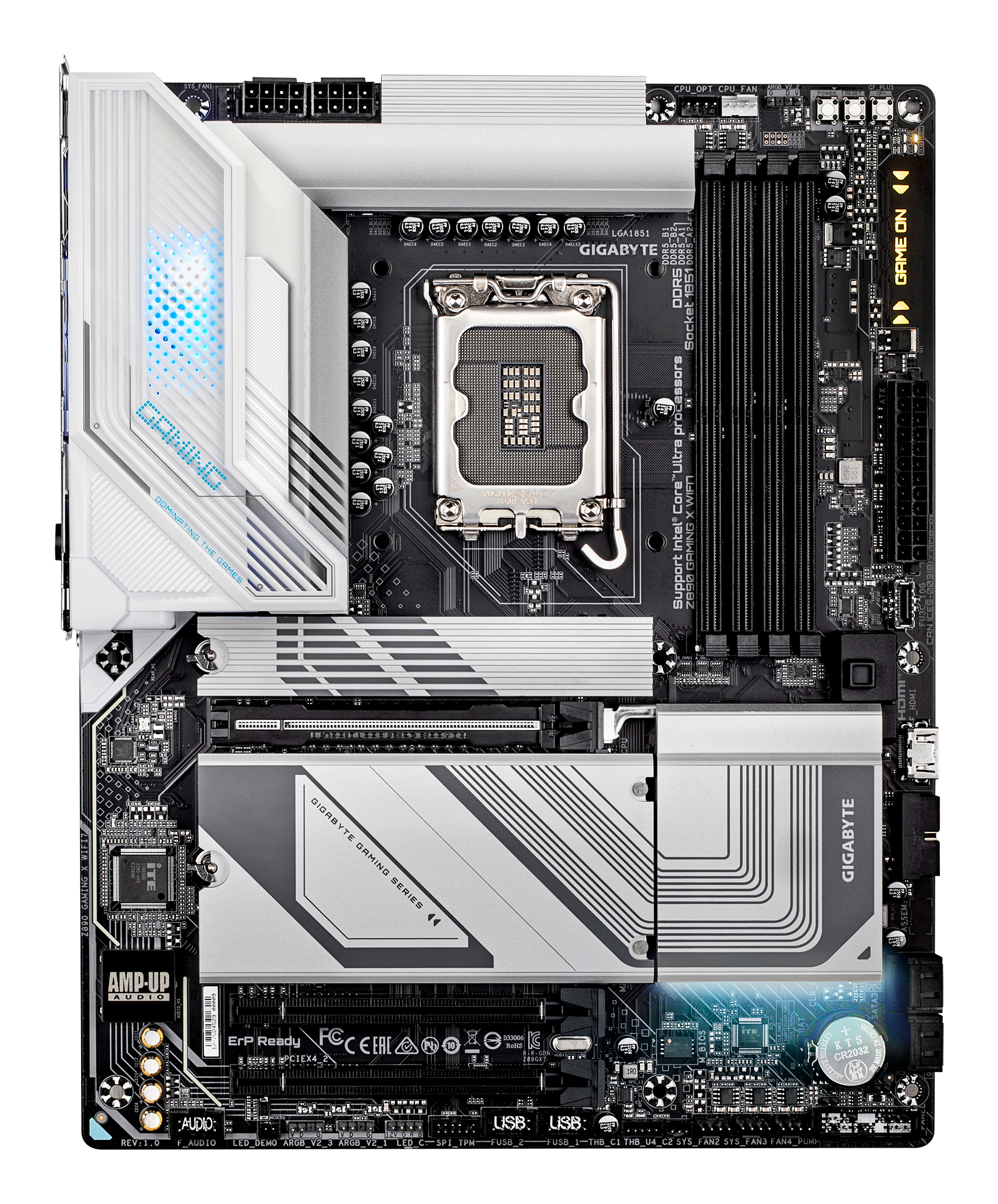 Gigabyte Z890 GAMING X WIFI7 - Motherboard - ATX - LGA1851-Sockel - Z890 Chipsatz - USB4, USB-C 3.2 Gen2, USB 3.2 Gen 2, Ansicht 2